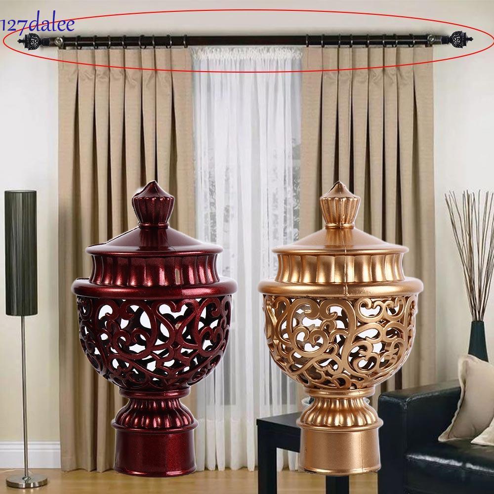 DALEE Drapery Rail Ends Nhựa bền 2 chiếc Đầu thanh rèm trang trí