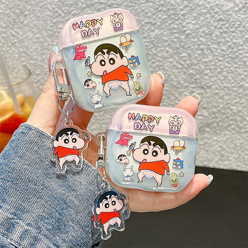 Ngộ nghĩnh Crayon Shin chan cho AirPods 1 / 2 3 Pro Pro2 pro3 Airpod4 ❈ ❈ ❈ ❈ ❈ ❈ ❈ ❈ ❈ ❈ AirPods Pr