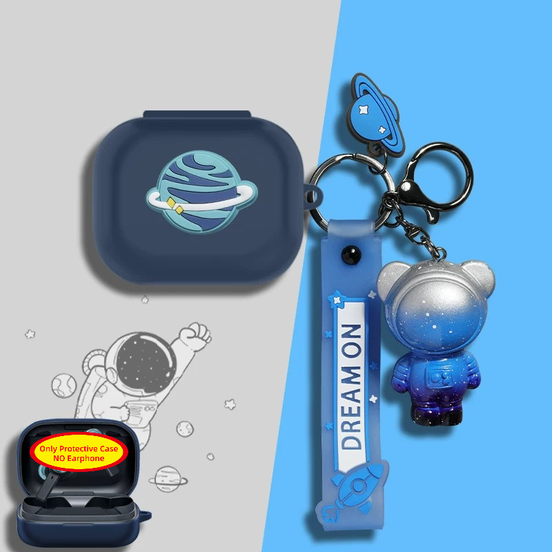 for B&O Beoplay EX Case B&O Beoplay Eleven Silicone Soft Case Cute Hamburger Keychain Pendant Suitab
