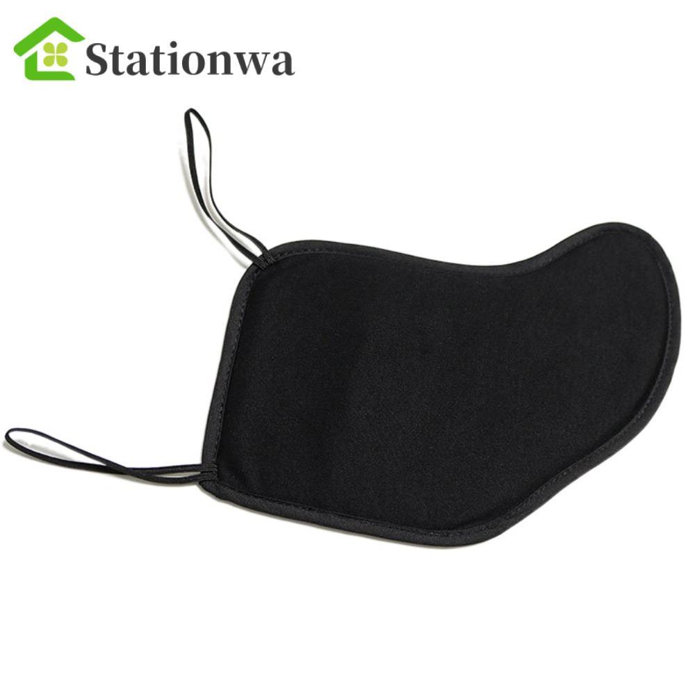 STATIONWA Violin Chin Rest Pad, Tấm bảo vệ vai đàn violin đen / đỏ, Bộ phận Fiddle Đệm bông mềm Fidd