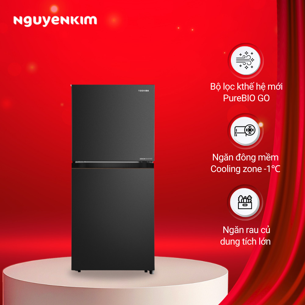 [Mới 2026] Tủ lạnh Toshiba Inverter 182 lít GR-RT236WE-PMV(68) | BigBuy360 - bigbuy360.vn