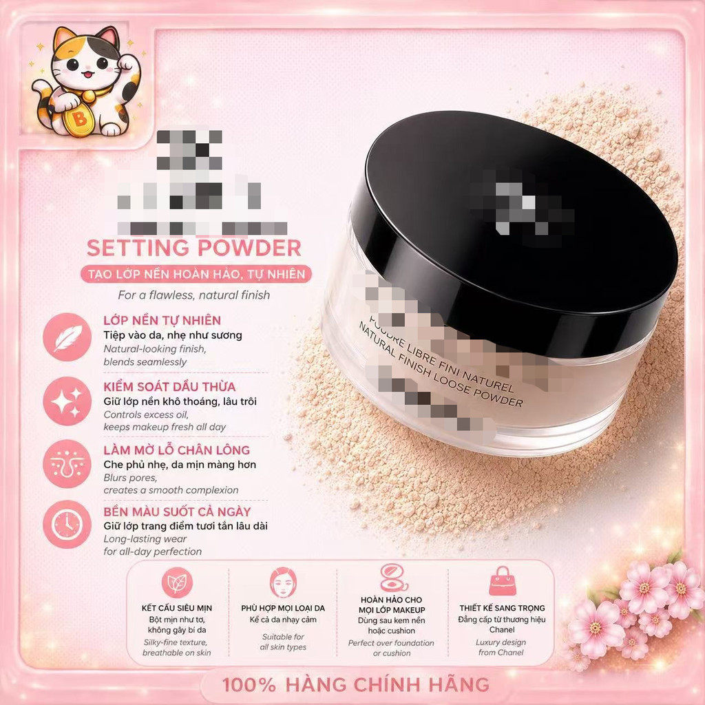 [Chính Hãng] Phấn Phủ Bột ℂℍ𝔸ℕ𝔼𝕃 𝐏𝐨𝐮𝐝𝐞𝐫 𝐔𝐧𝐢𝐯𝐞𝐫𝐬𝐞𝐥𝐥𝐞 𝐋𝐢𝐛𝐫𝐞 30g Full Box/Full Size