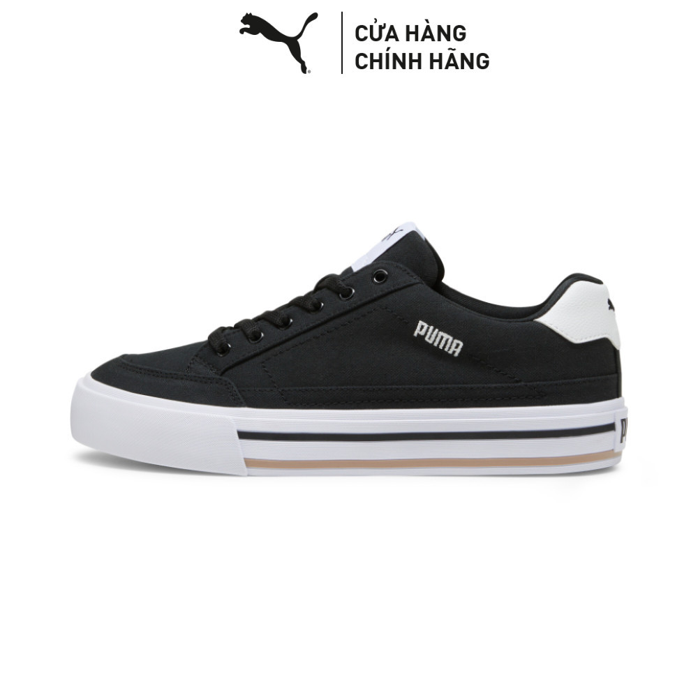 Giày Thời Trang PUMA Unisex Court Classic Vulc Black-White Màu Đen