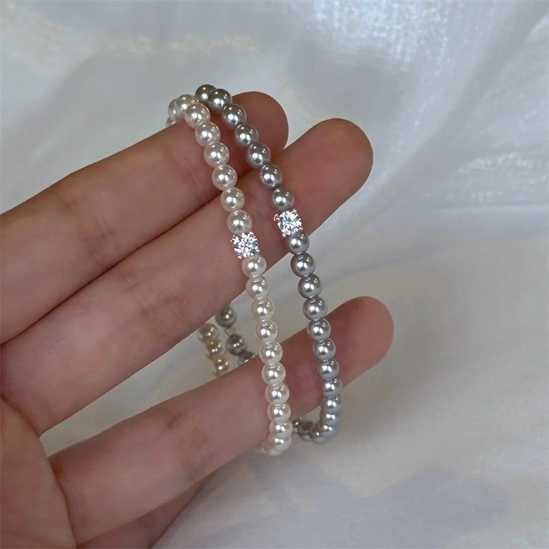 Vòng tay Vòng tay sốt Blogger Swarlow Swarovski Vòng tay ngọc trai Thiết kế nữ Niche Tinh tế Phong c