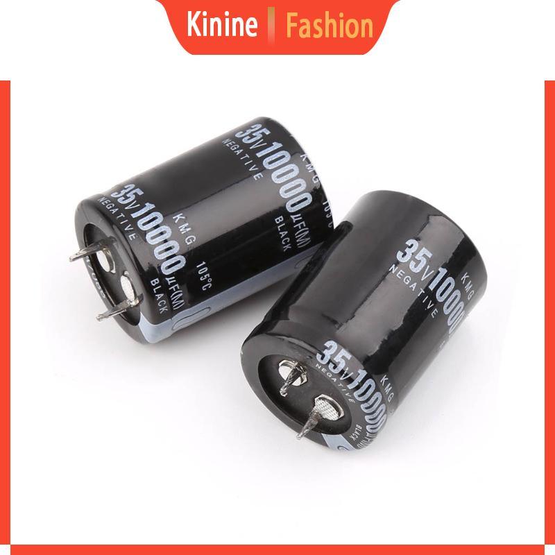 KIN 2 Miếng Tụ Điện Phân Nhôm 35V 10000UF Bộ Khuếch Đại Điện Phân