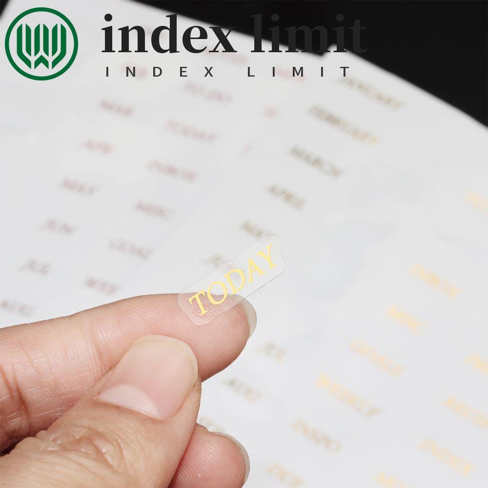 INDEX LIMIT Binder Index Bộ chia văn phòng phẩm trong suốt cho máy tính xách tay A5 / A6 Sáng tạo Lo