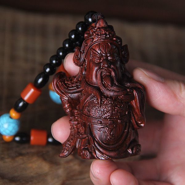 Tay cầm gỗ đàn hương đỏ Guan Yu Guan Erye20260520