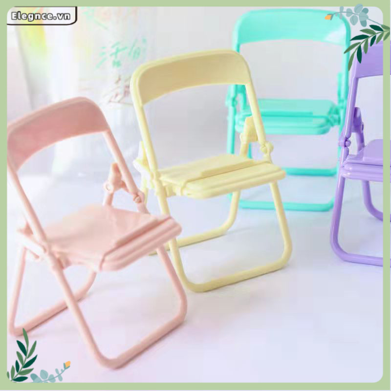【Elevn】Ghế gấp để bàn kiêm giá đỡ điện thoại di động ghế đẩu trang trí xinh xắn | BigBuy360 - bigbuy360.vn