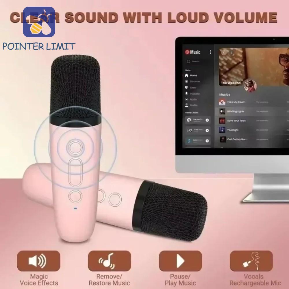 Loa Bluetooth Mini POINTER LIMIT, Máy Karaoke Micro kép không dây di động, Máy nghe nhạc Hát K Song 