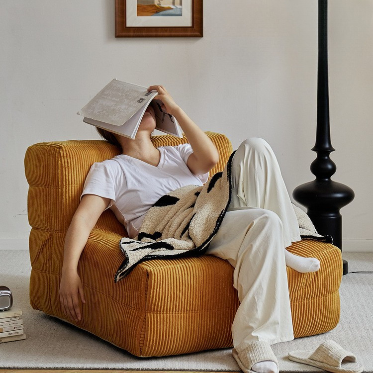 Ghế Sofa Lười, Ghế Ngồi Thư Giản Hiện Đại Phòng Khách Ban Công, Ghế Sofa Nhỏ Đơn Caterpillar