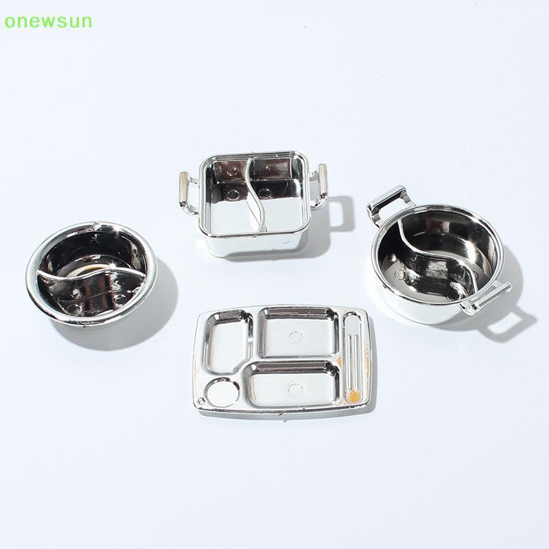 Onewsun 1 / 12 Nhà Búp Bê Mô Phỏng Nồi Canh Nhà Búp Bê Lẩu Bộ Đồ Ăn Búp Bê Nhà Bếp Nấu Ăn Phụ Kiện M