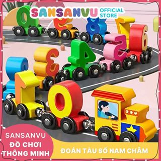 Tàu Hỏa Nam Châm Giáo Dục Sớm Cho Bé – Bộ Đồ Chơi 12 Toa Giúp Kích Thích Trí Tuệ & Khả Năng Sáng Tạo