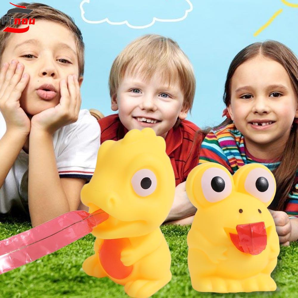 Đồ chơi bóp lưỡi hình chú khủng long PINOU, Đồ chơi bóp lưỡi hình con ếch hình con ếch, Khủng long s