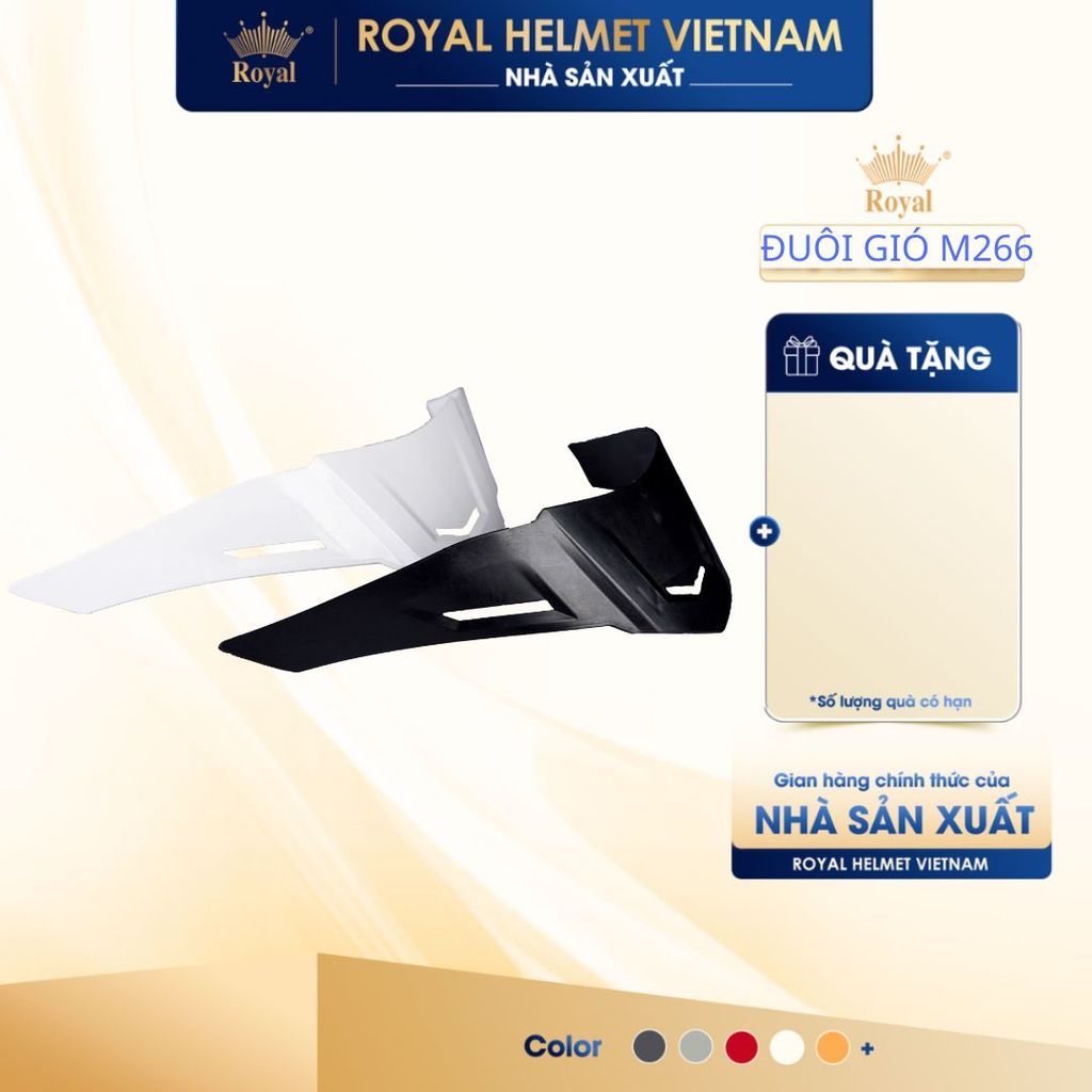 Phụ Kiện Đuôi Gió Mũ Bảo Hiểm M266 Chính Hãng Royal Helmet VietNam