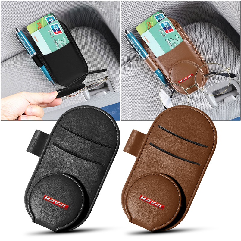 Kính Da Ô Tô Kẹp Tấm Che Nắng Đa Năng Kính Mát Kẹp Cho Haval F7x H6 Jolion Joico Jollein F7 H6 Jolyo