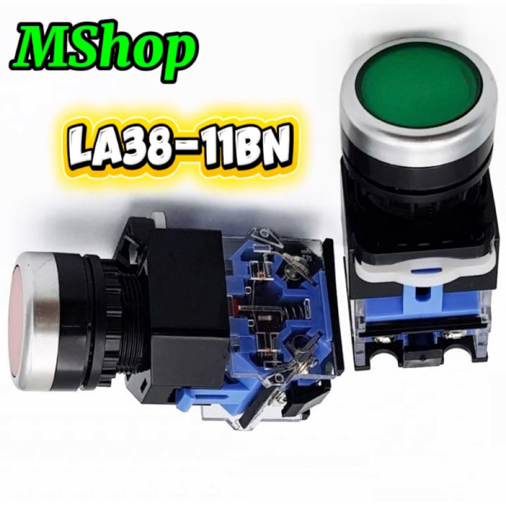 [C.Thơ] Nút nhấn nhả, nhấn giữ LA38-11BN 22mm