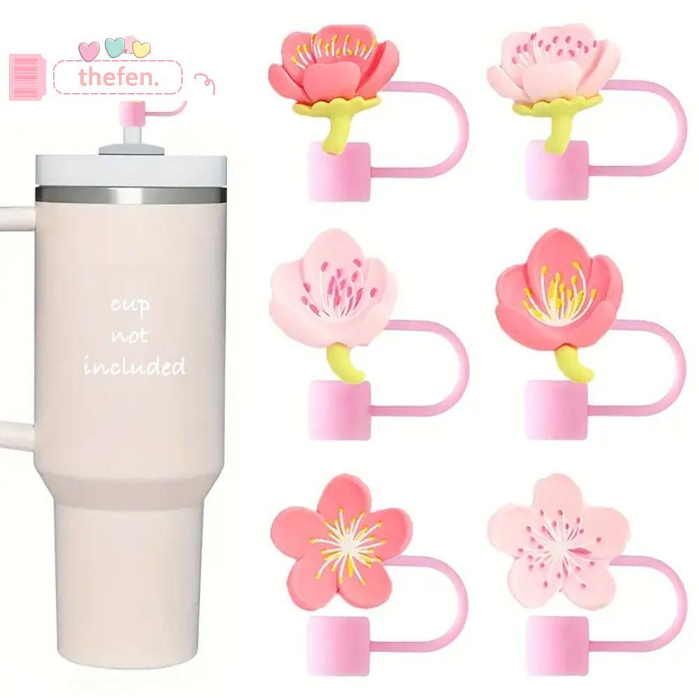 THEFEN Ống Hút Đầu Bao, Đồ Dùng Tiệc Chống Bụi Ống Hút Topper, Hoa Di Động Niêm Phong Tốt Nắp Ống Hú