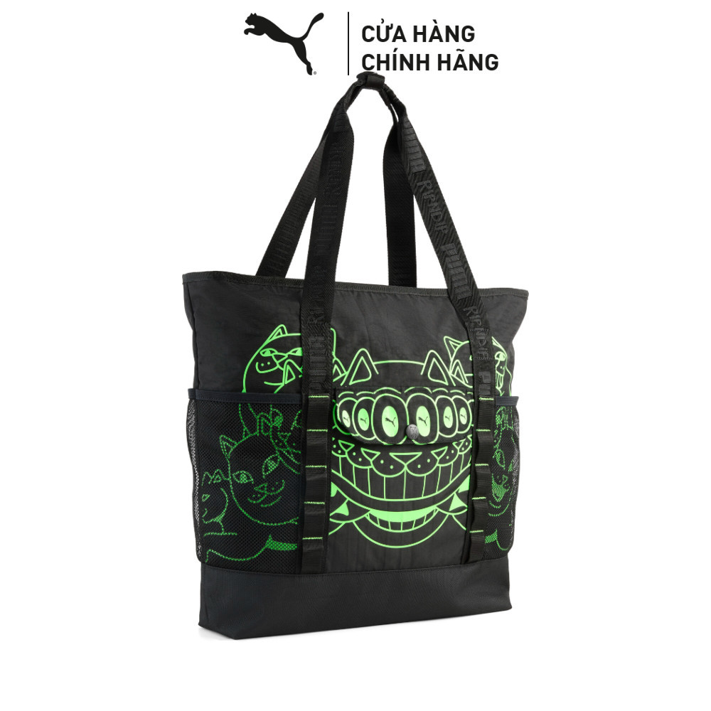 Túi Đeo Vai Thời Trang PUMA Unisex x RIPNDIP Tote Bag Black Màu Đen