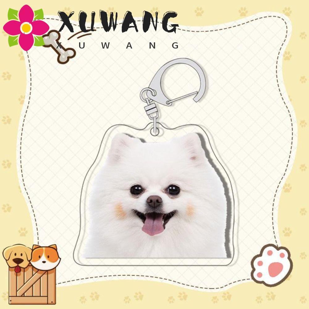 XUWANG Border Collie Dog Móc khóa Husky Kawaii Túi treo