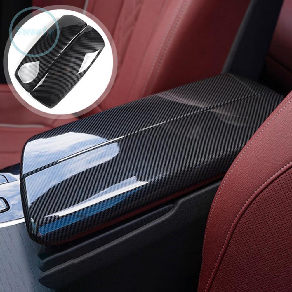 Vỏ hộp tựa tay ABS có ngoại hình bằng sợi Carbon cho BMW X5 X6 F15 F16 F85 F86
