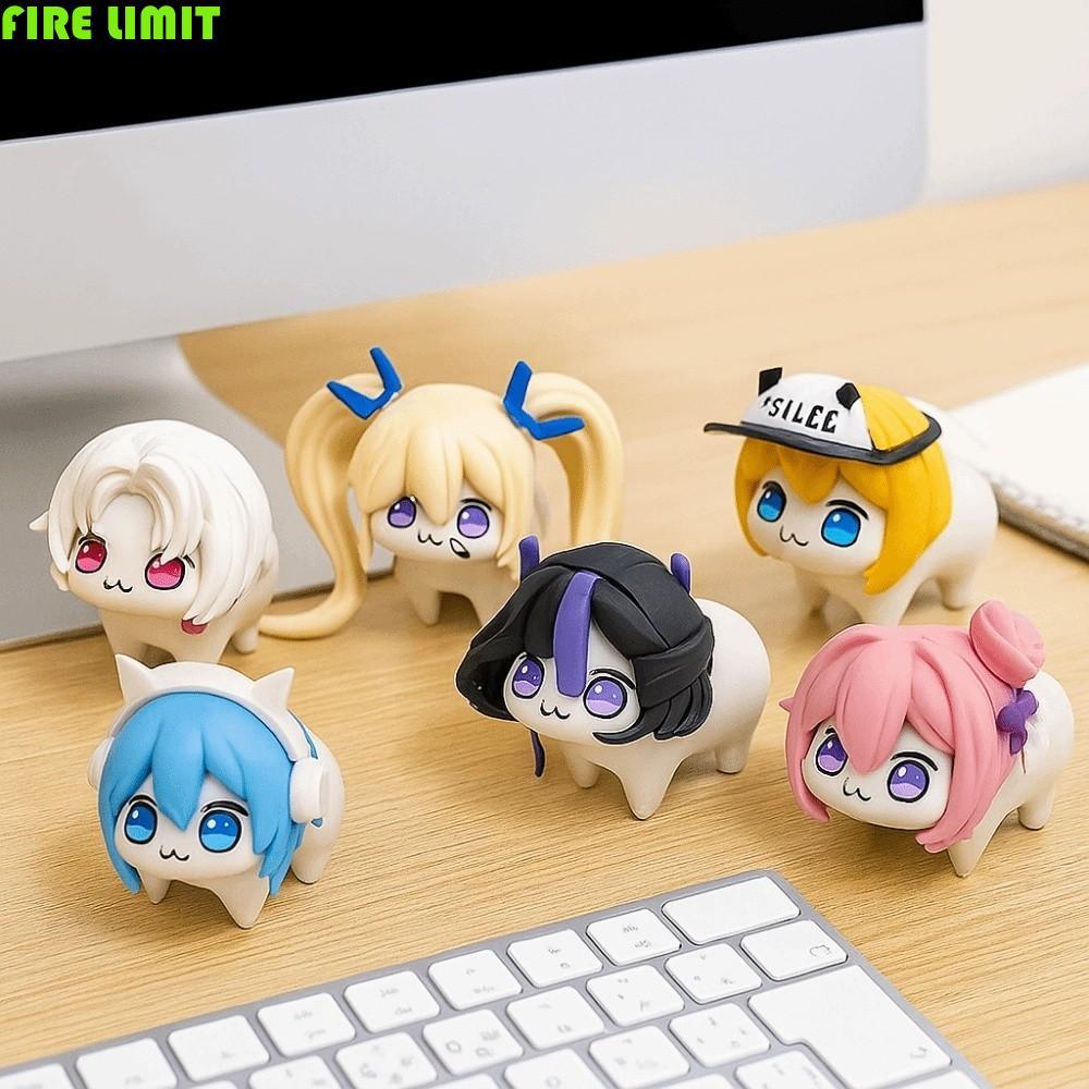 FIRE LIMIT 6 Chiếc Nữ Thần Chiến Thắng Hình, Trang Trí Dễ Thương Búp Bê PVC Nikke Doro Doro, Kawaii 