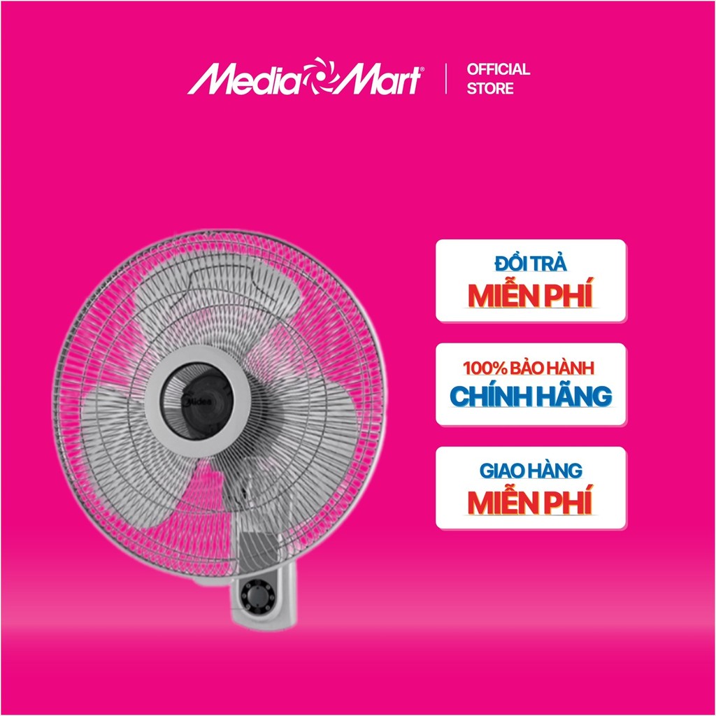 [MEDIAMART] - Quạt treo tường Midea FW40-6H - FREESHIP,Bảohànhchínhhãng