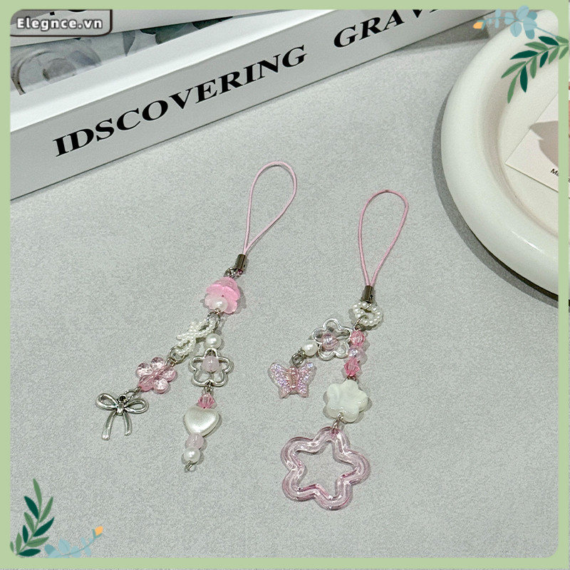 【Elevn】Dây đeo điện thoại dễ thương vỏ tai nghe đính hạt mặt dây chuyền đa năng hình trái tim dành cho bé gái. | BigBuy360 - bigbuy360.vn