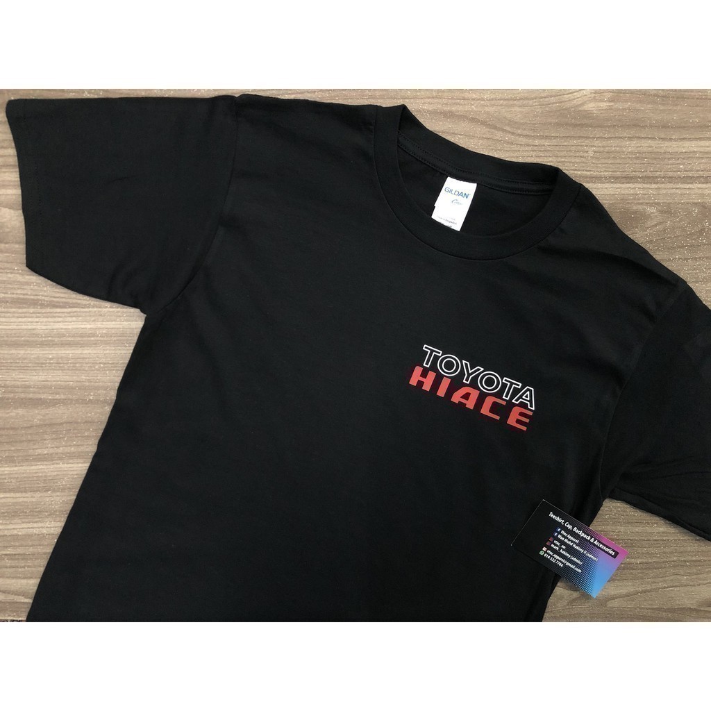 2025 Toyota thời trang Hiace Van REAR D1 (Áo thun đen)