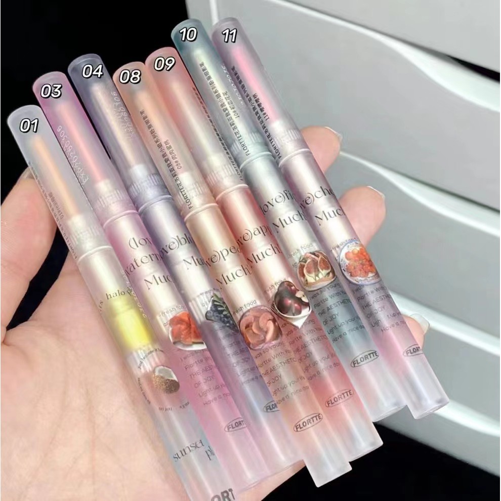 FLORTTE / Floria Lying Silkworm Pen Dual-use Eyeshadow Pen Highlight Pearlescent Brightening Lying S