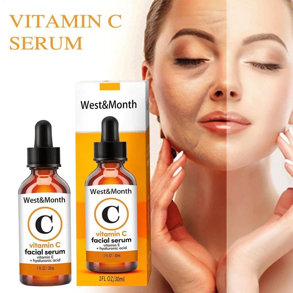 Vitamin C Facial Serum Hydrating Face Oil Even Skin Tone Face Brightening Oil Dưỡng ẩm lâu trôi nuae