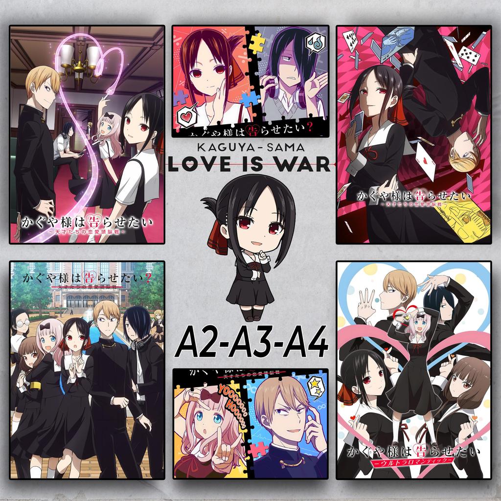 Kaguya-sama: Cuộc chiến tỏ tình - Poster Anime A2 A3 A4 - Dán tường | Love is War | Kaguya-sama wa K