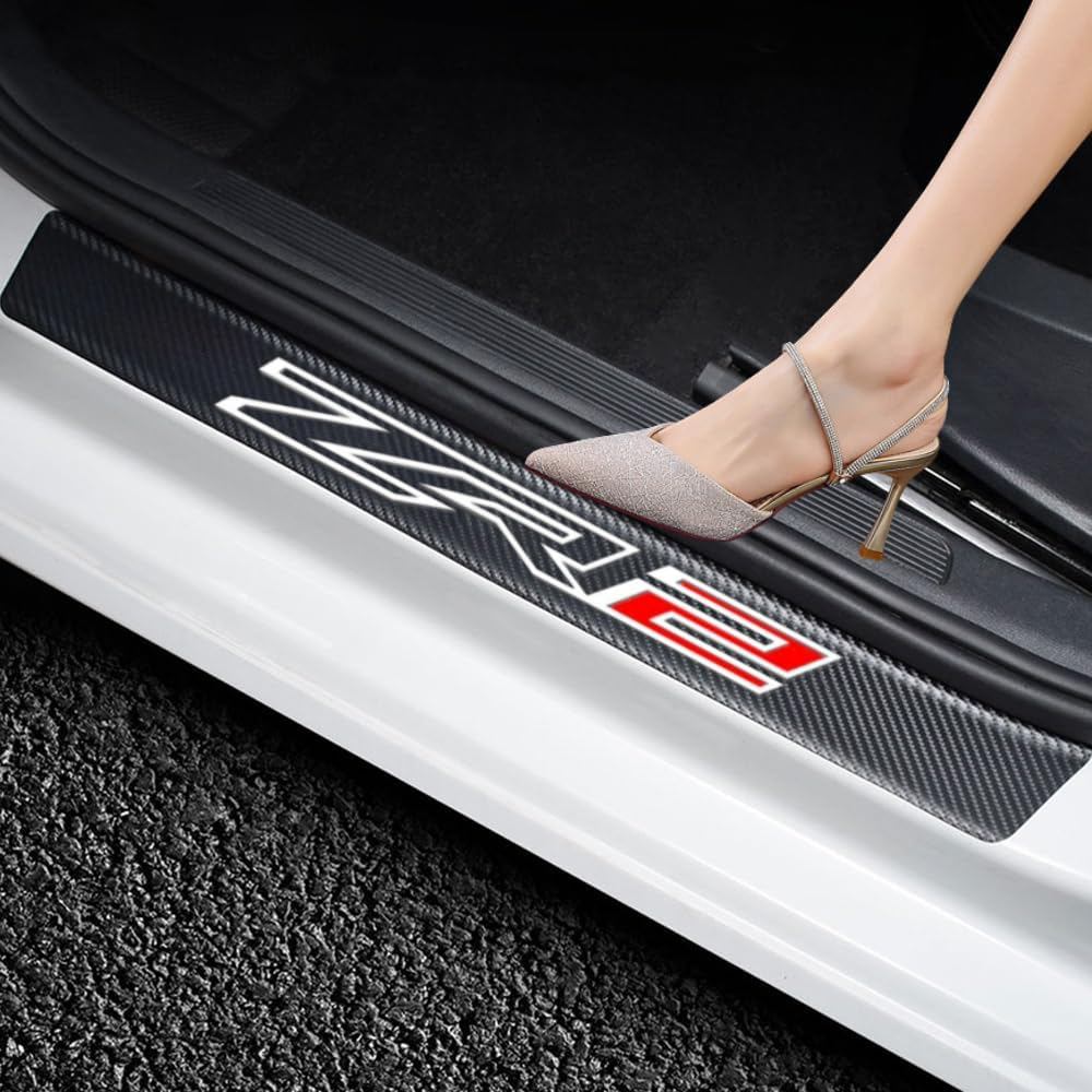 4 Tấm bảo vệ tấm chắn cửa Tương thích với phụ kiện ô tô Silverado Colorado ZR2, Nhãn dán nắp cửa bằn