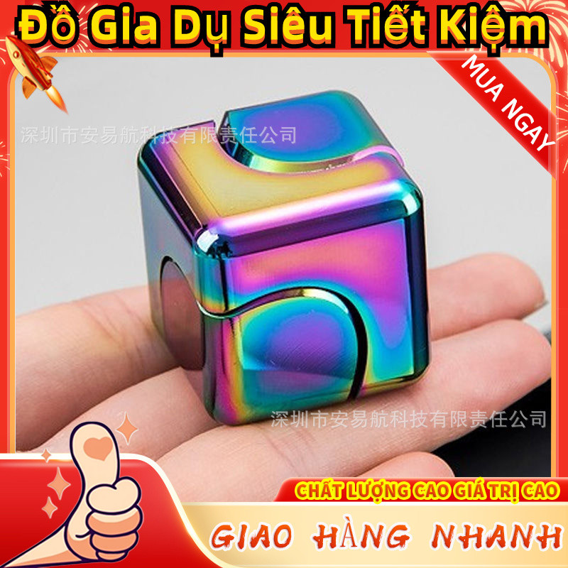 Nguồn Fidget Spinner Kim Loại Spinner Nhiều Màu Sắc Vuông Spinner Ngón Tay Spinner Rubik 's Cube Spi