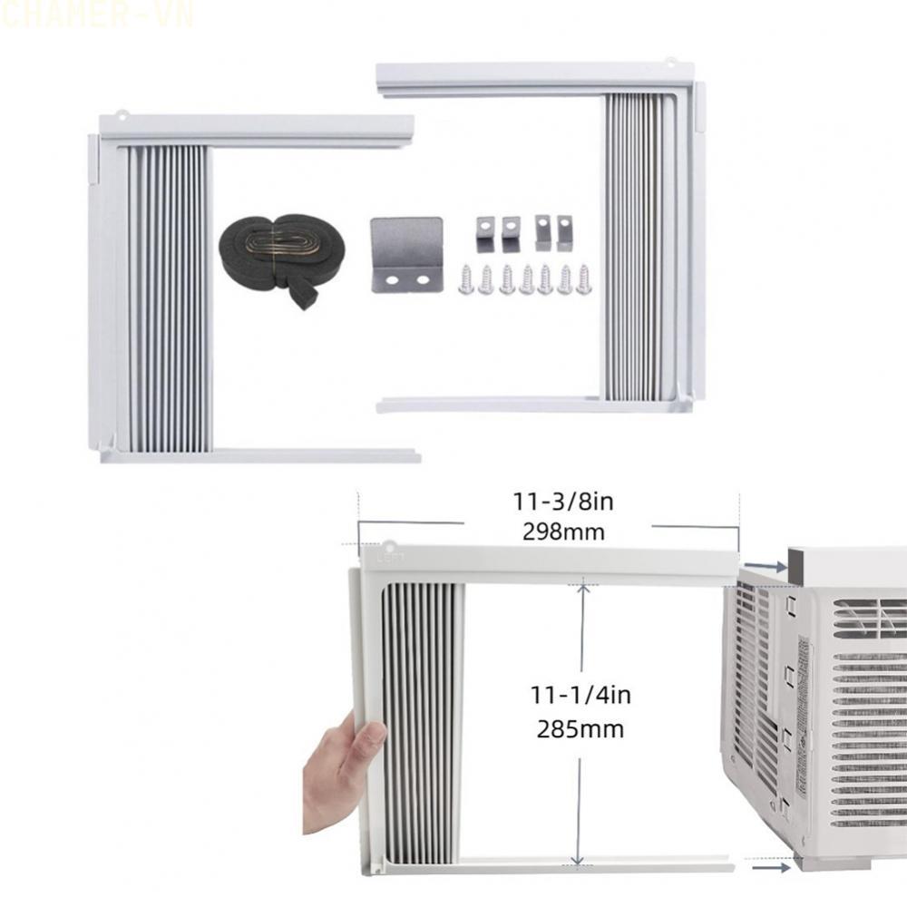 【CHAMER】AC Side Panels with Frame for Window Units Fits For Most BTU Ratings 37x34x3.5cm【HomeLiving】