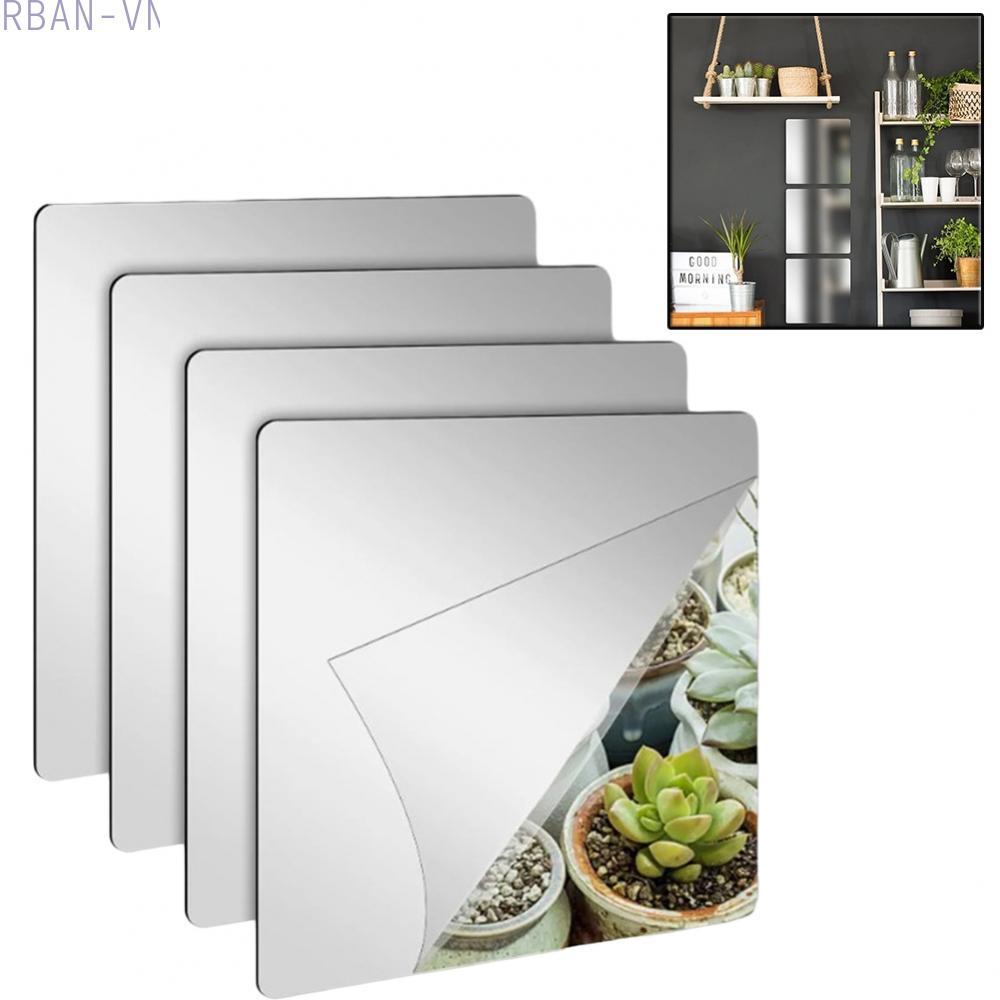 Flexible Plastic Mirror Flat Various S Home Room Decor Wall Mirror Tiles