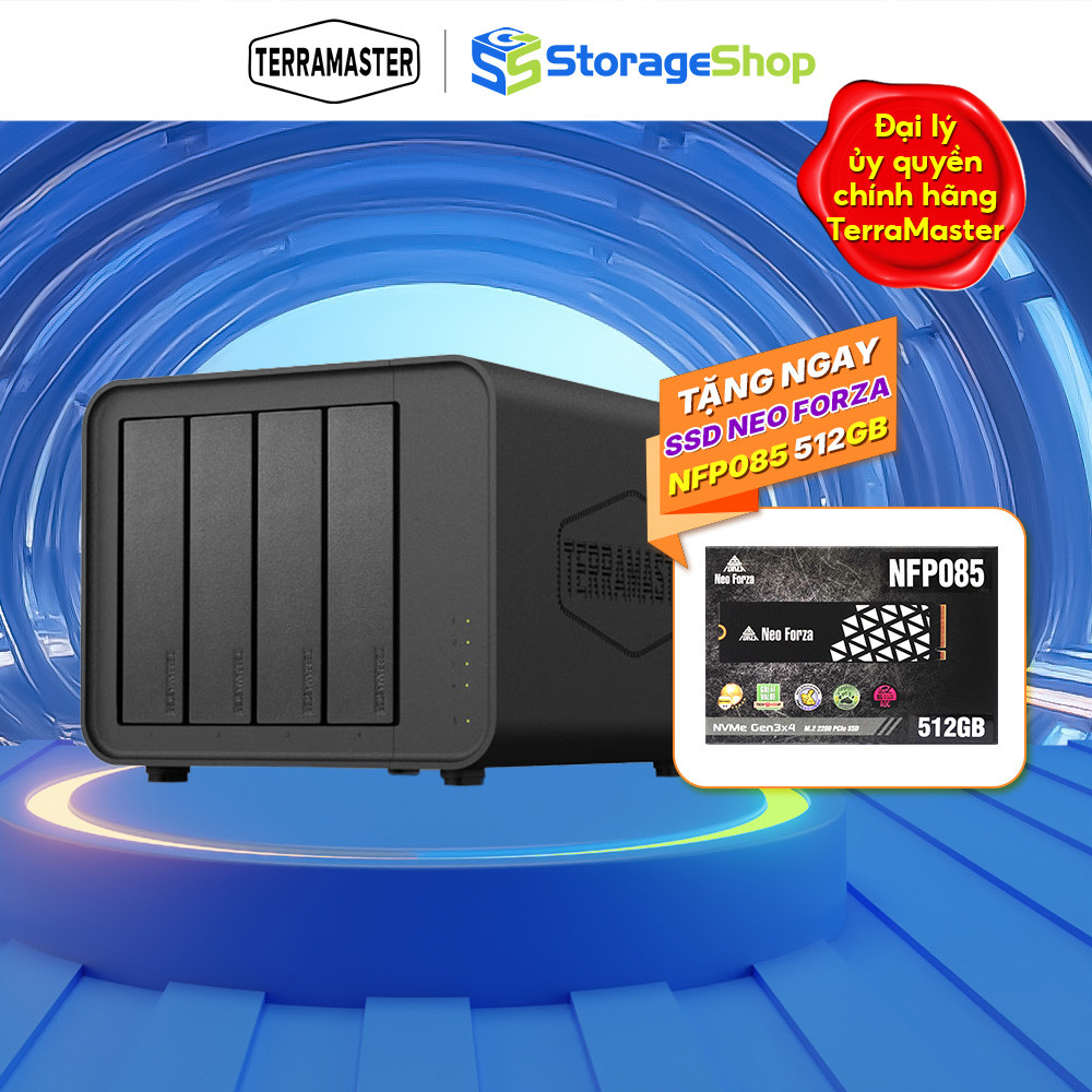 Combo Thiết bị lưu trữ mạng DAS TerraMaster D4-320 4-bay và SSD Neo Forza Sata - Storage Shop