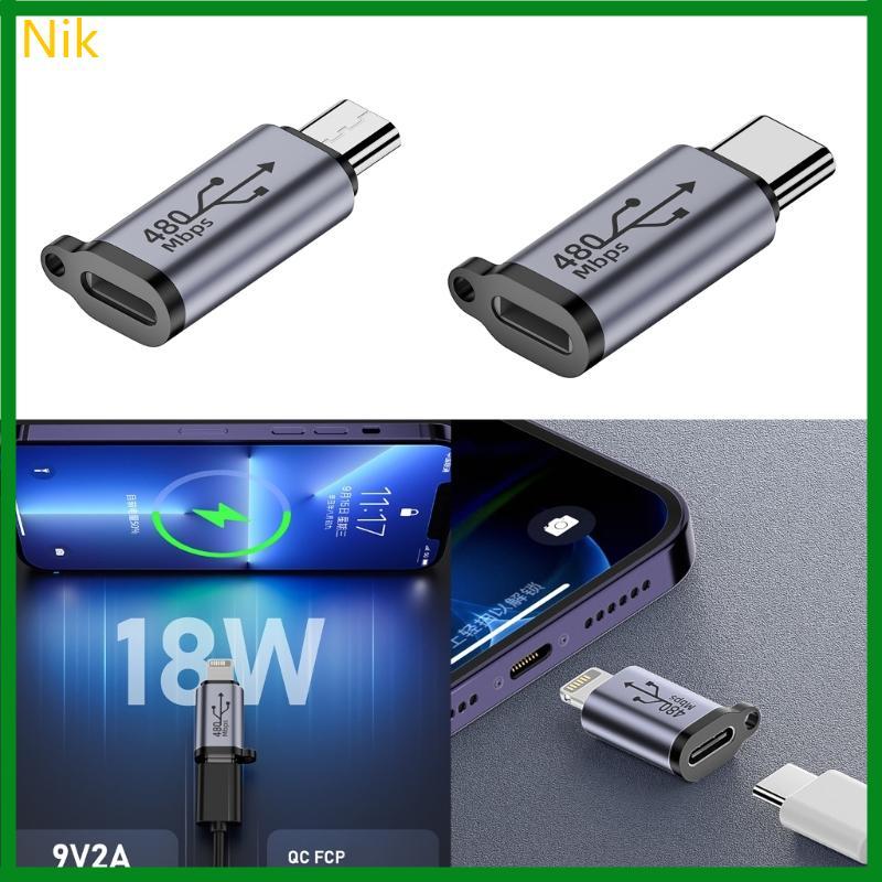 Bộ chuyển đổi Nik Type-C Micro sang iOS8Pin iOS8pin sang Type-C Bộ chuyển đổi Micro USB