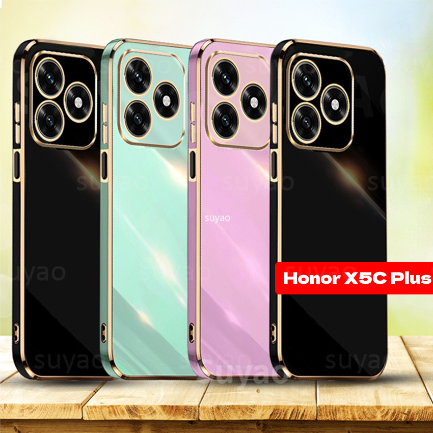 Dành Cho Honor X5CPlus X5C Plus 2025 Vỏ Điện Thoại Màu Trơn Vỏ Đơn Giản HonorX5CPlus HonorX5C Khung 