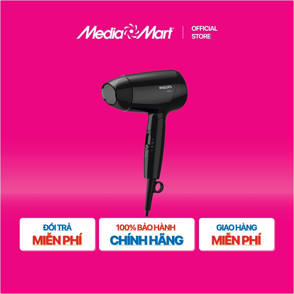 [MM.Online-Ship 0đ] Máy sấy tóc Philips BHC010/10 CS 1200W(Đen)