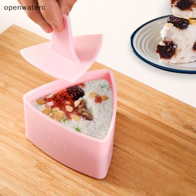 [openwaterc] Khuôn Sushi Onigiri Rice Ball Food Press Khuôn Làm Sushi Hình Tam Giác Bộ Sushi vn