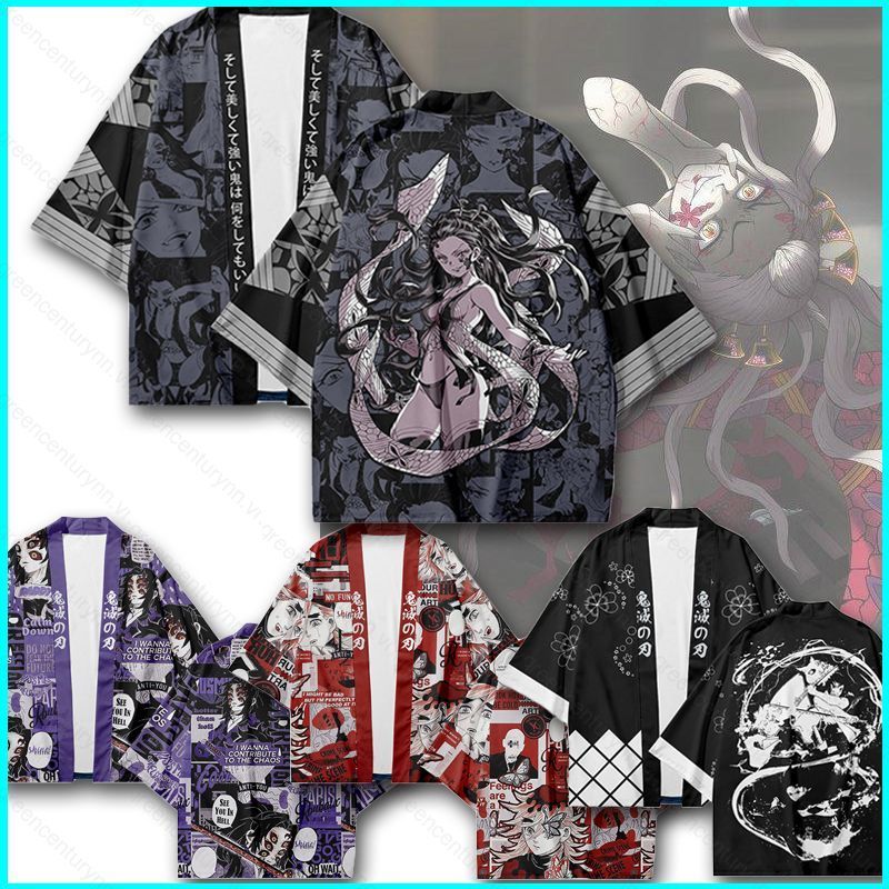 Áo Kimono Cosplay Nhân Vật Daki Demon Slayer, Áo Cardigan Phù Hợp Mọi Size
