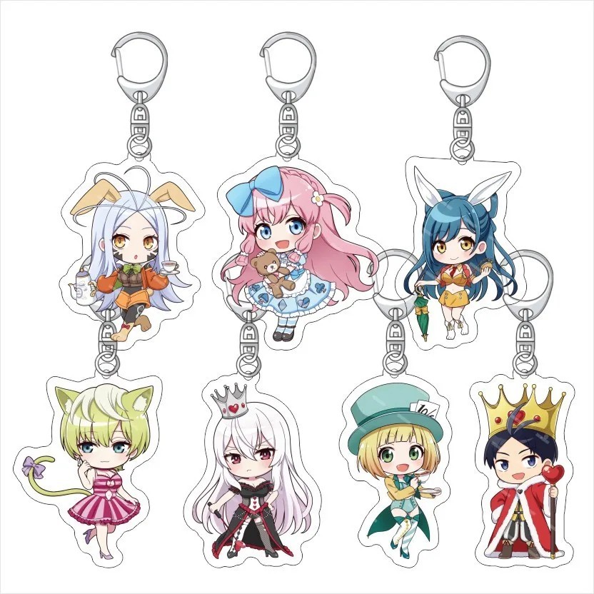 Móc khóa mica Mato Seihei no Slave Chained Soldier anime chibi Kyouka Uzen Tenka Izumo mô hình acryl