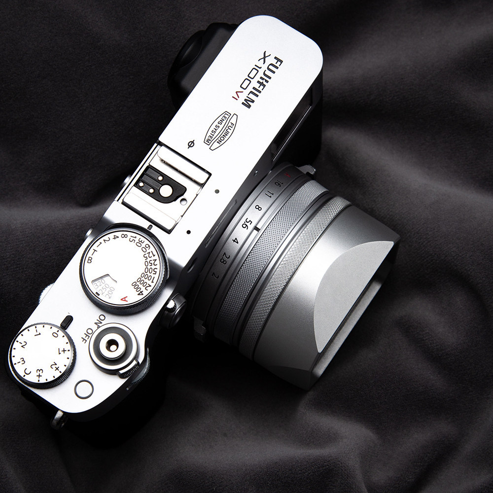 Thích hợp cho Fuji X100VI Square Hood fujifilm x100v Hood Kim Loại Hood-02