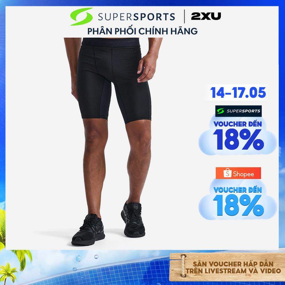 Quần Ngắn Base Layer Nam 2XU Base Layer Compression - Đen - MA7198b-BLK/NRO