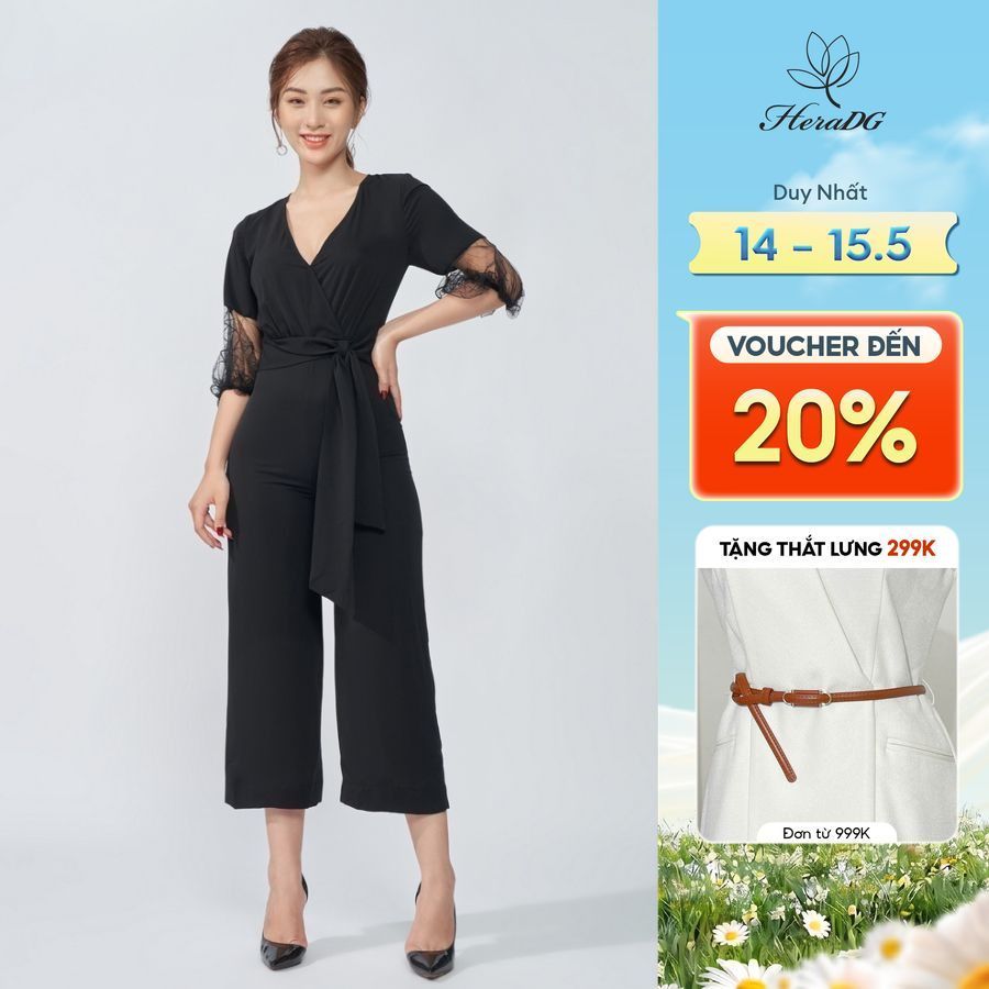 Jumpsuit tay phối ren HERADG - SJS20006