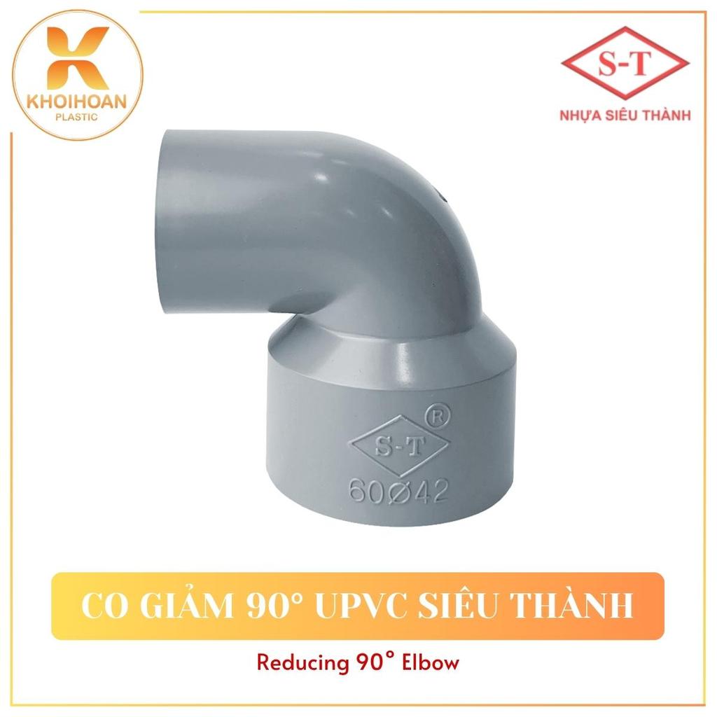 Co Giảm Nhựa uPVC Siêu Thành Cút Rút Phi 140/60, 140/90, 140/114, 168/90, 168/114, 168/140 Khởi Hoàn