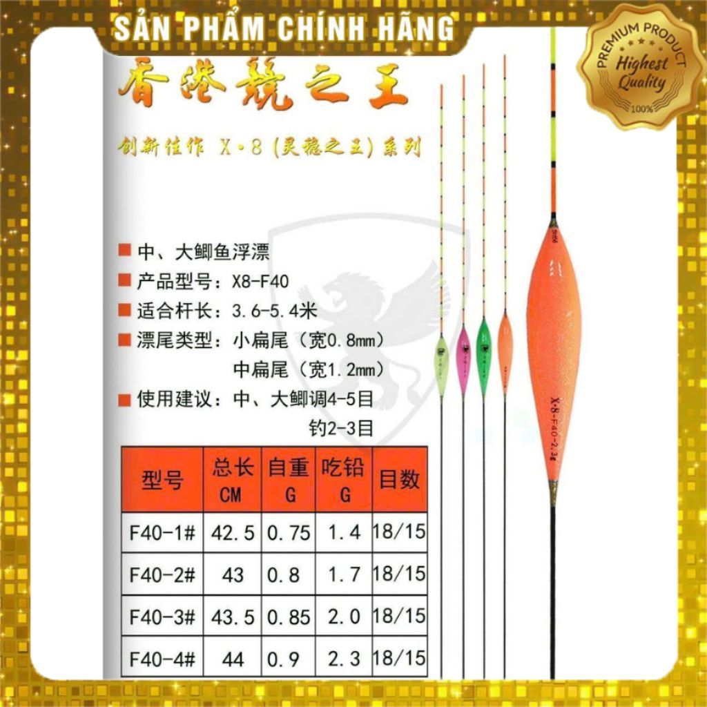 Phao JZWANG X8 F40