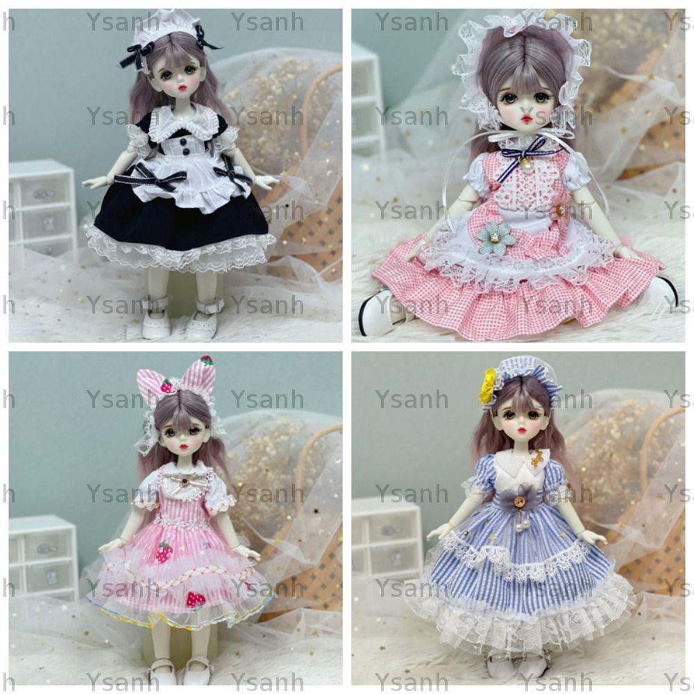 Trang phục hầu gái YSANH, có mũ Lorita 1 / 6 Quần áo búp bê BJD, Đầm Lorita dễ thương thời trang Gir