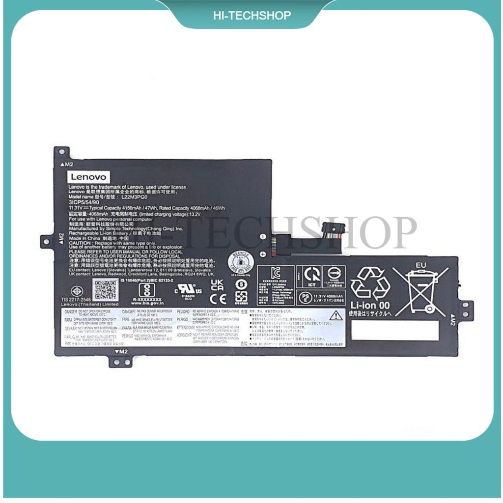 ⭐ ⭐ [Mới] Pin laptop IdeaPad Slim 3 CB 14M868  IdeaPad Slim 3 CB Gen 8 L22M3PG0 L22B3PG0 L22C3PG0 L2