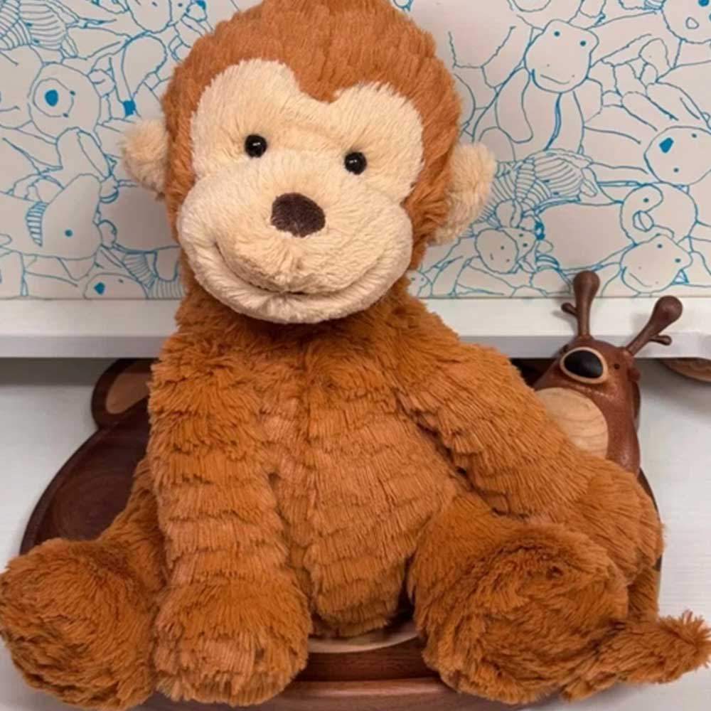 Monkey Plush Hugging Portable Gentle Doll Stuffed Animals Monkey for Family Decorate
